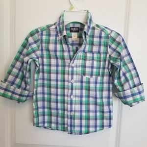 Botton down beautiful multicolor kids shirt